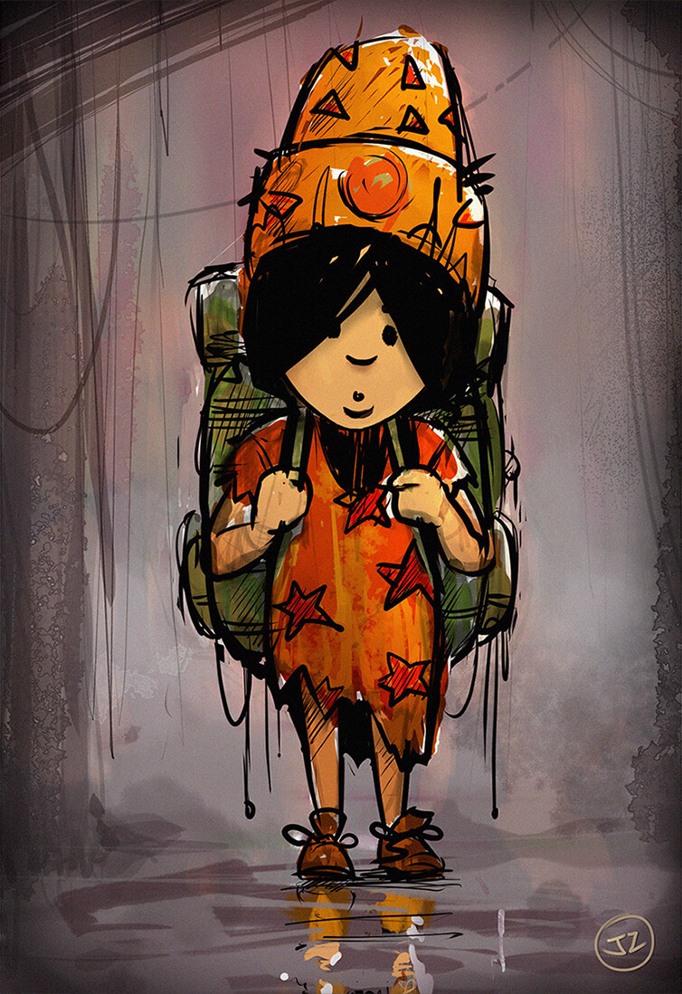 The Kid with the Orange Hat