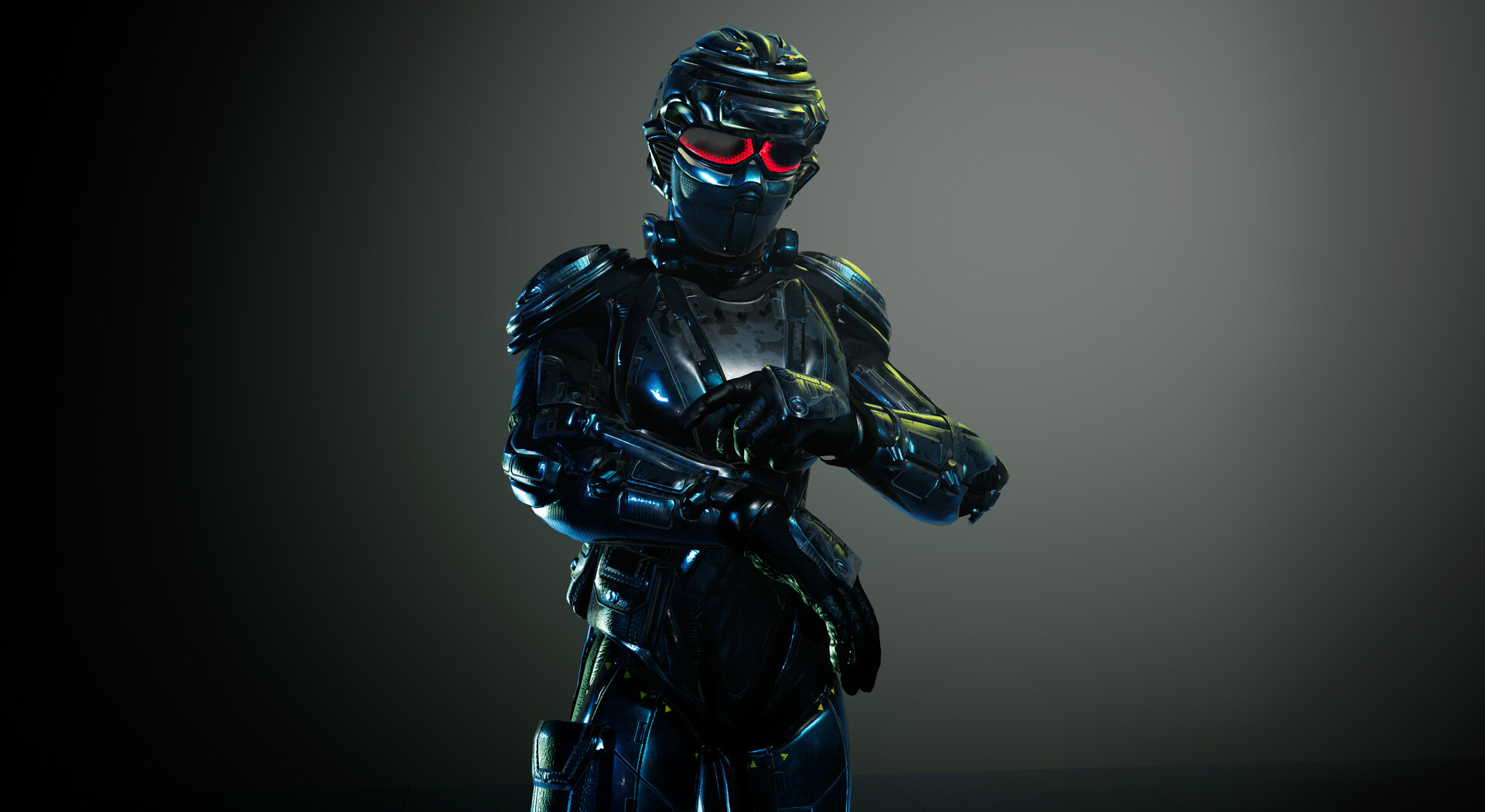 artstation female cyberpunk armour ue4 jacob klobucar female cyberpunk armour ue4