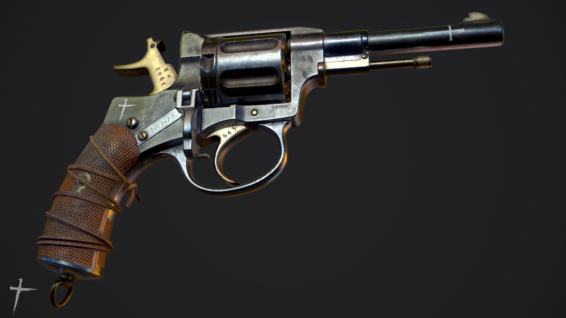M1895 Nagant Revolver.