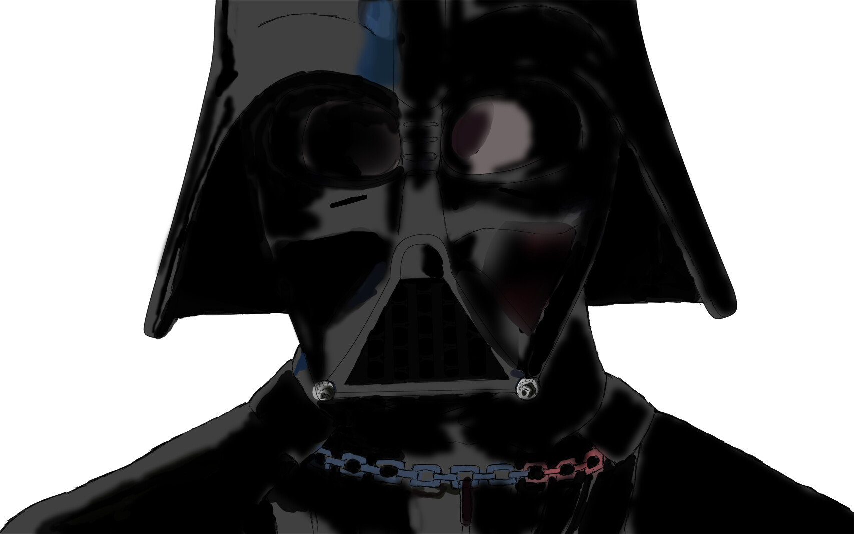 Artstation Darth Vader Portrait Painting Yohannes Yap Suicen