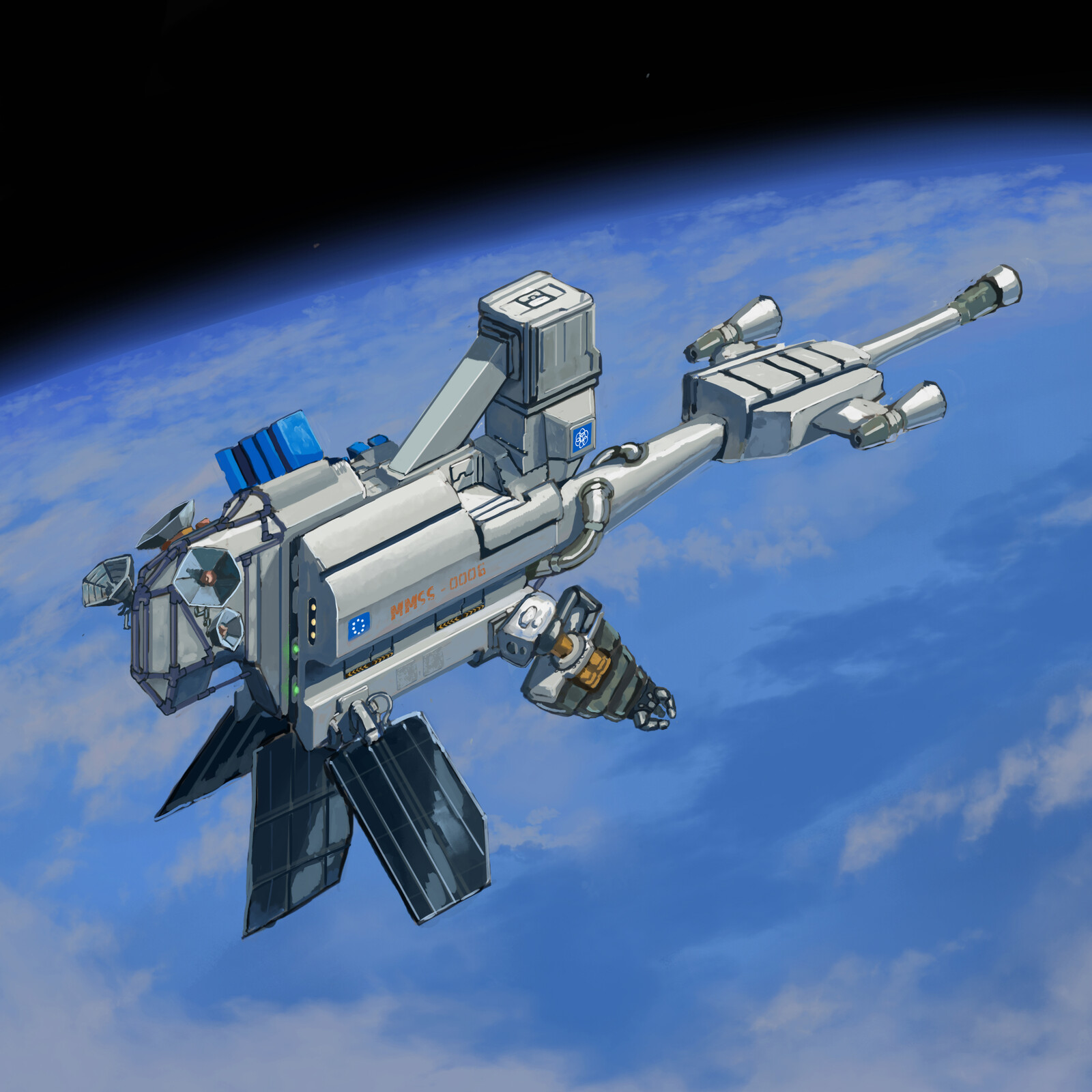 Isometric space station