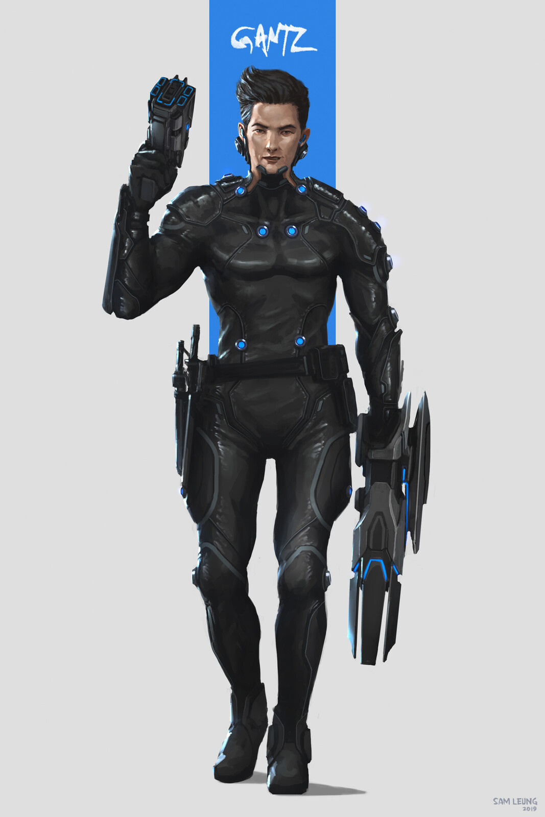 Artstation Fanart Gantz Sam Leung