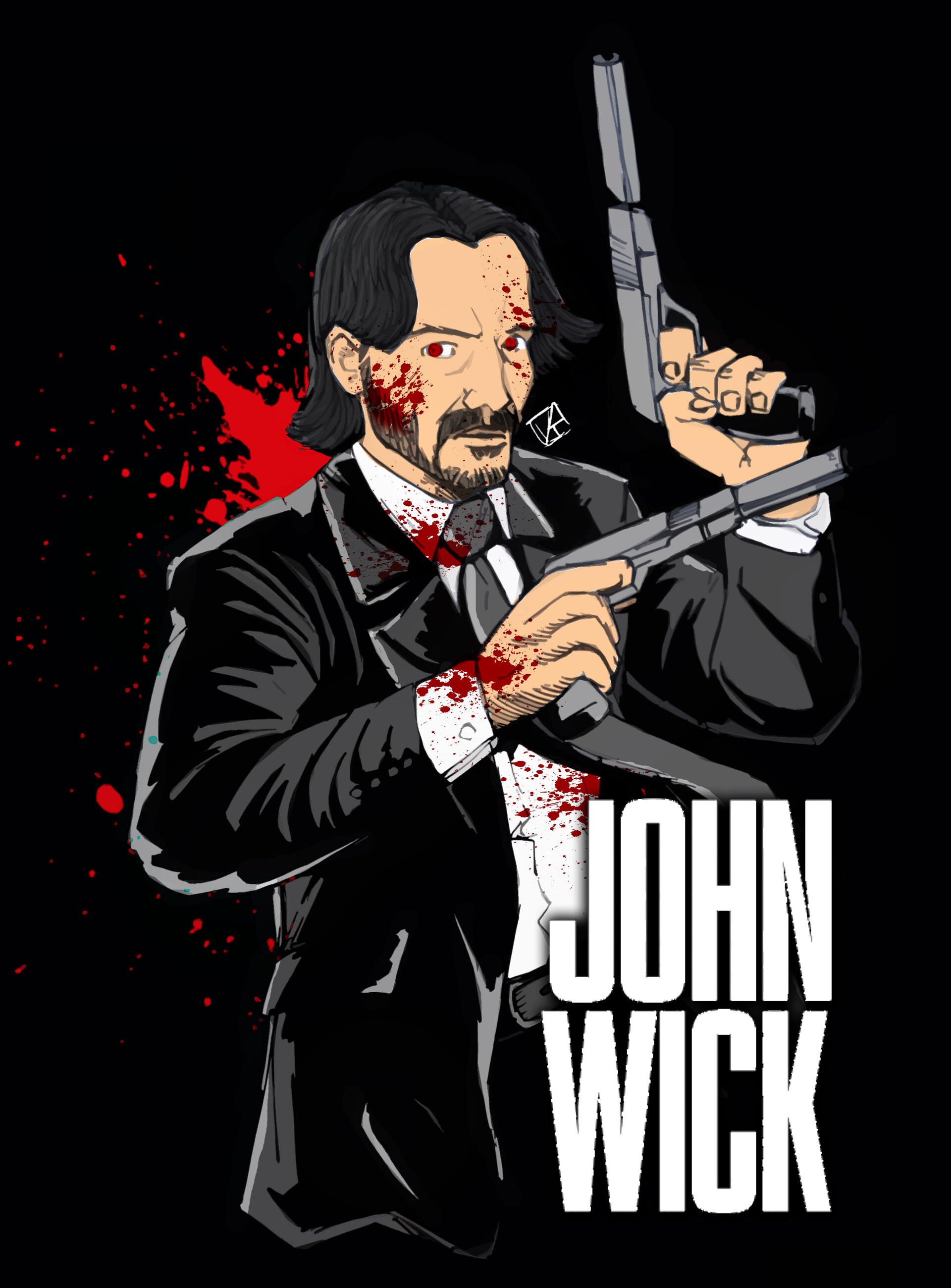 ArtStation - John Wick artwork