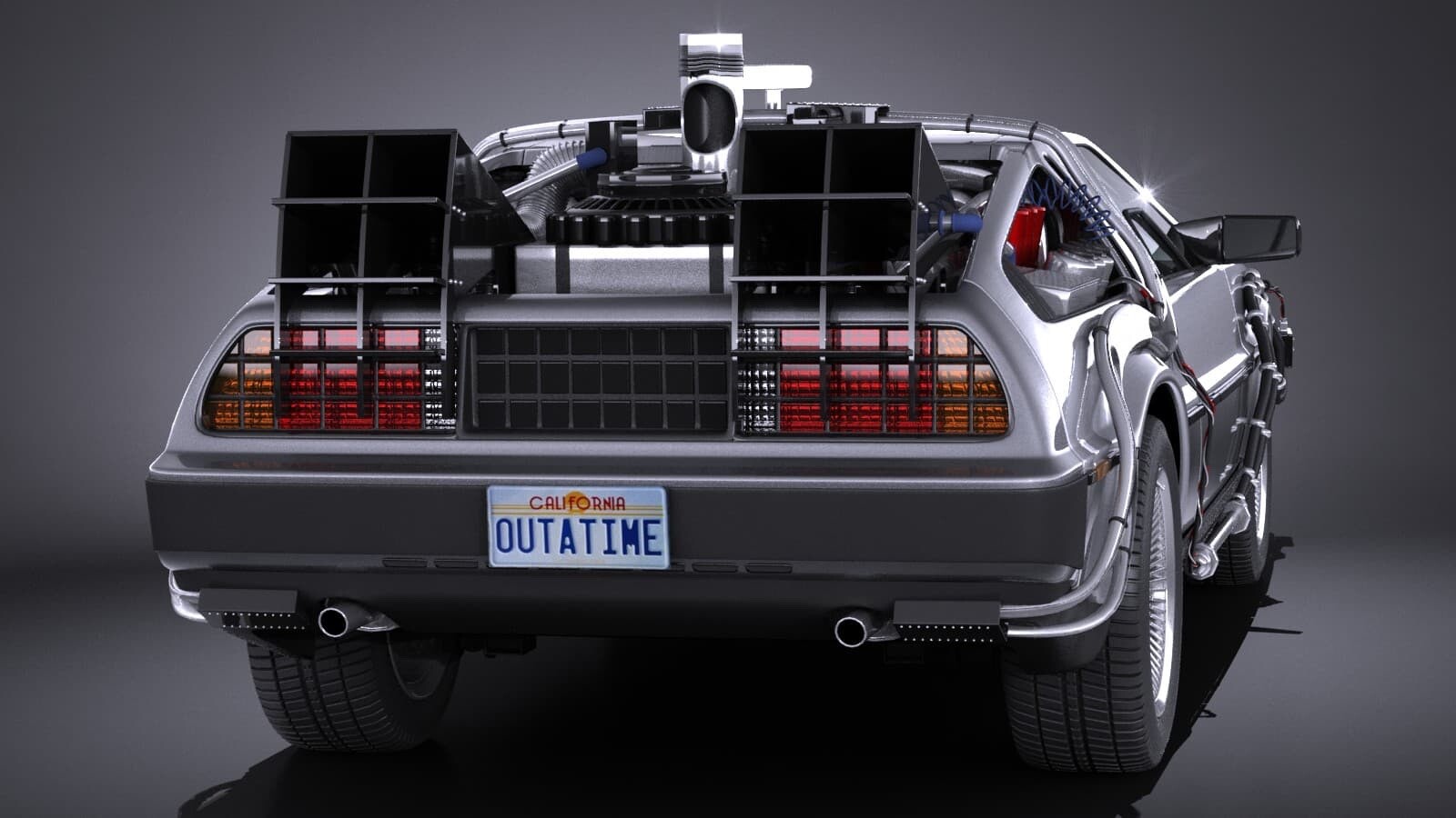 Artstation Delorean Dmc 12 Back To The Future 1 3d Model