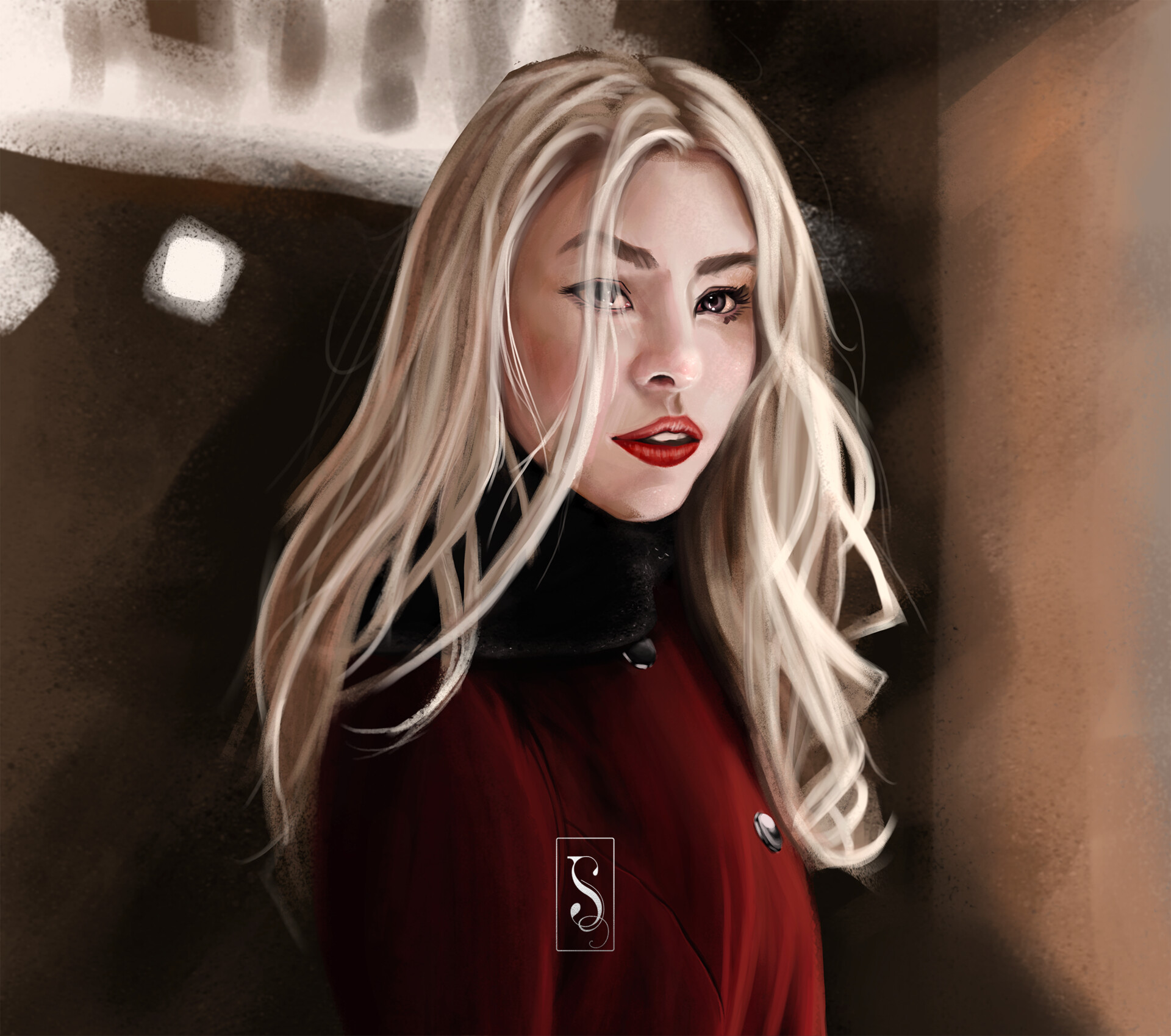 ArtStation FD063 The Girl in the Red Coat