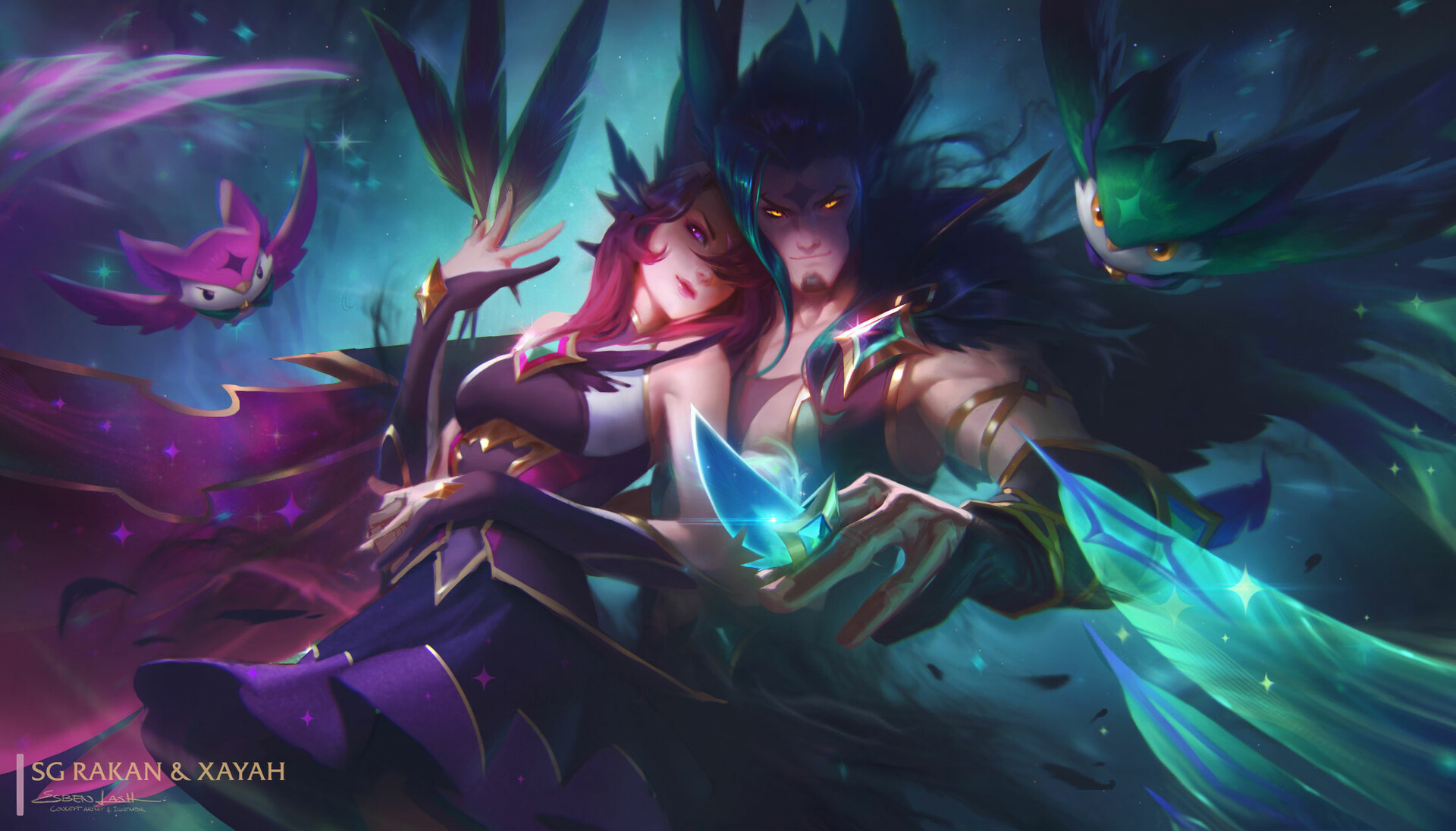 artstation star guardian xayah