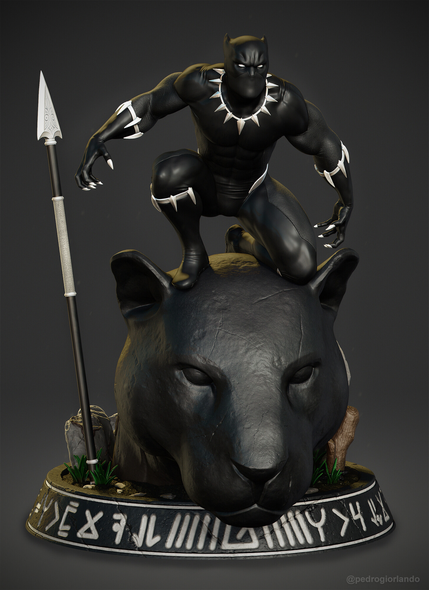 Artstation Marvel Black Panther Fan Art For 3d Print Pedro Ribeiro