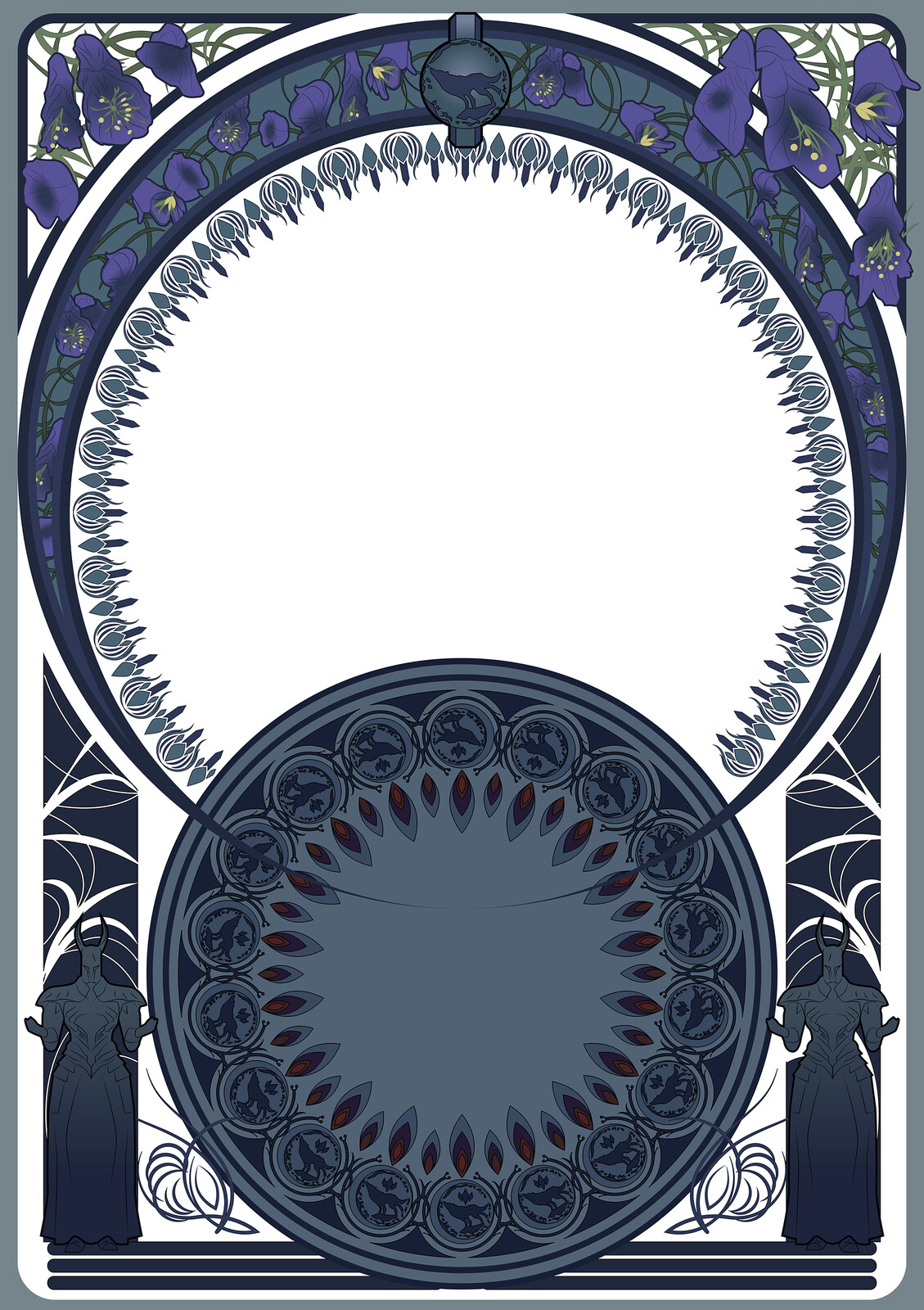 Frame and Architecture made with Illustrator