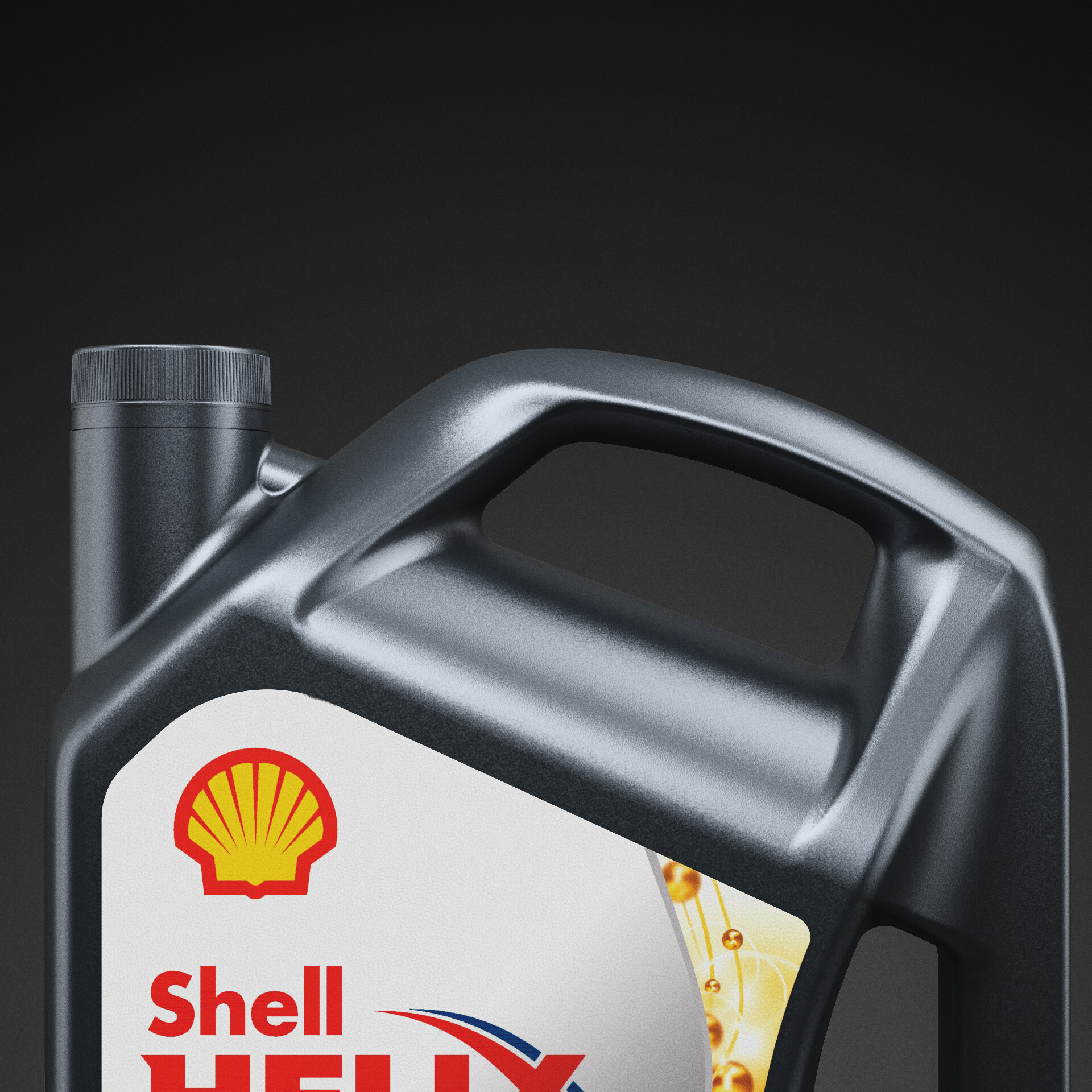Shell helix oil bottle 3D model - TurboSquid 1549272