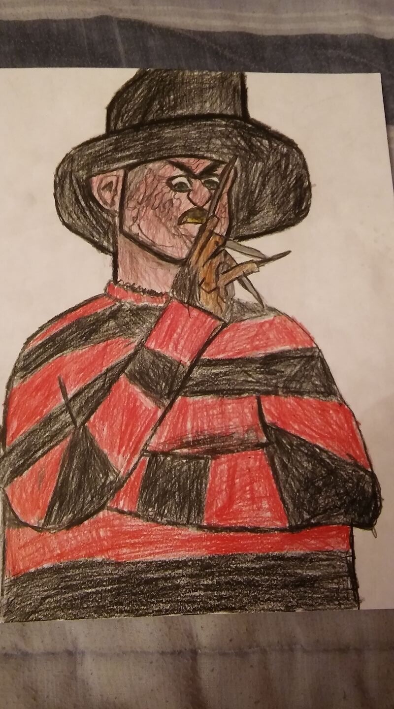 Artstation My Freddy Krueger Drawing Brandon Mccoy