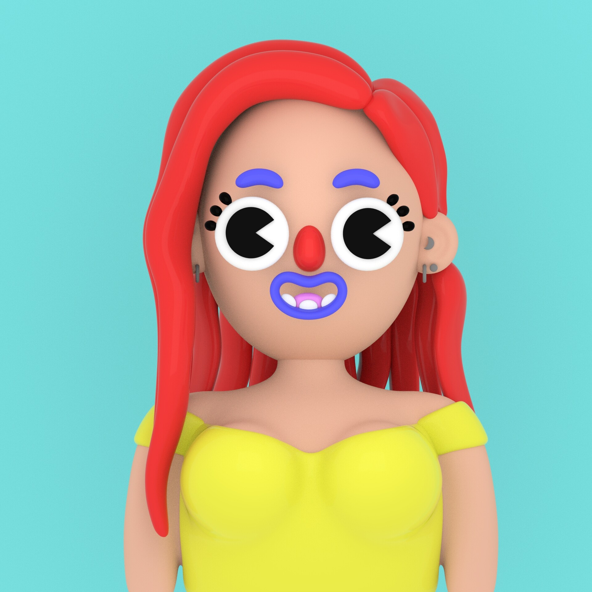 Cristina Solano R. - Self Portrait using Grand Chamaco´s Style