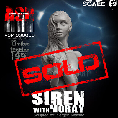 Asr sculpture box siren with moray sold