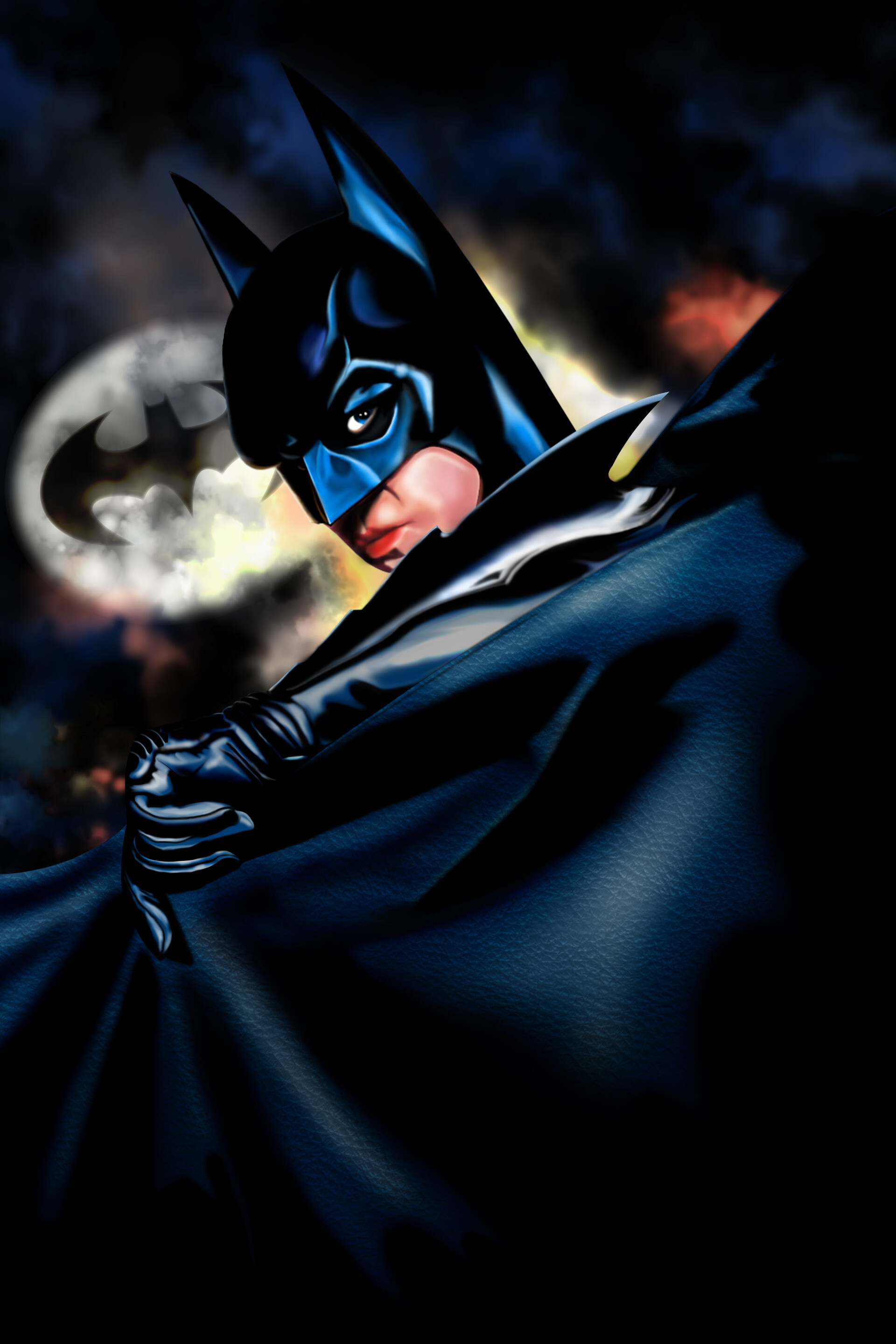 Jonathan Sparks Visage Art Productions - Batman Forever Poster