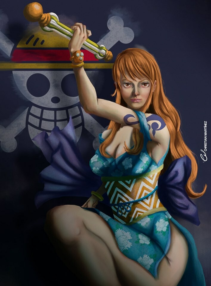 Artstation Nami Wano Arc Fan Art One Piece Christian Martinez