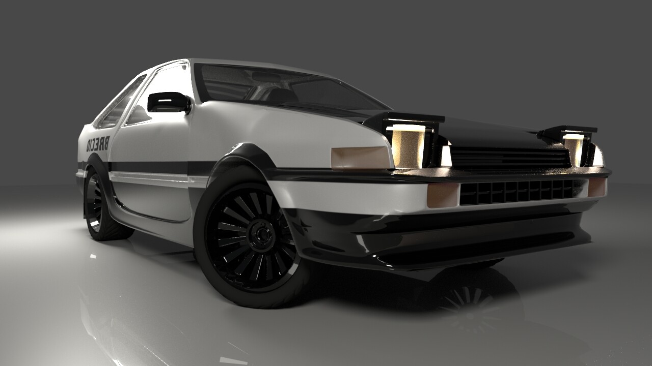 Artstation Toyota Ae86 3d Model Ric John Brecio