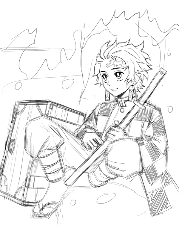 ArtStation - Tanjiro - Demon Slayer fanart