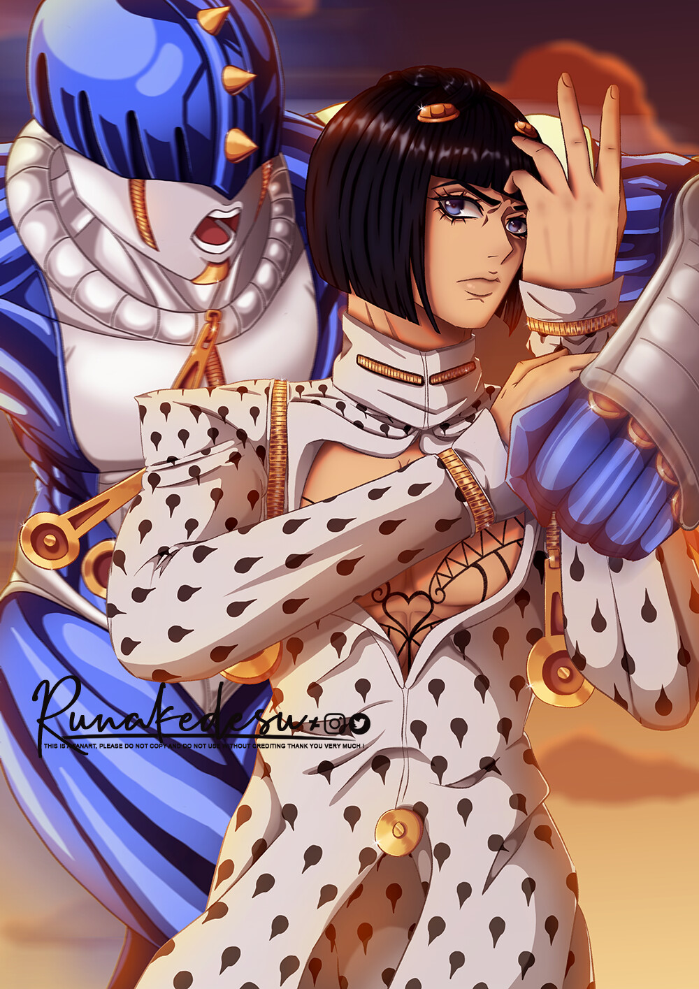 Artstation Fanart Bruno Buccellati Runake Desu