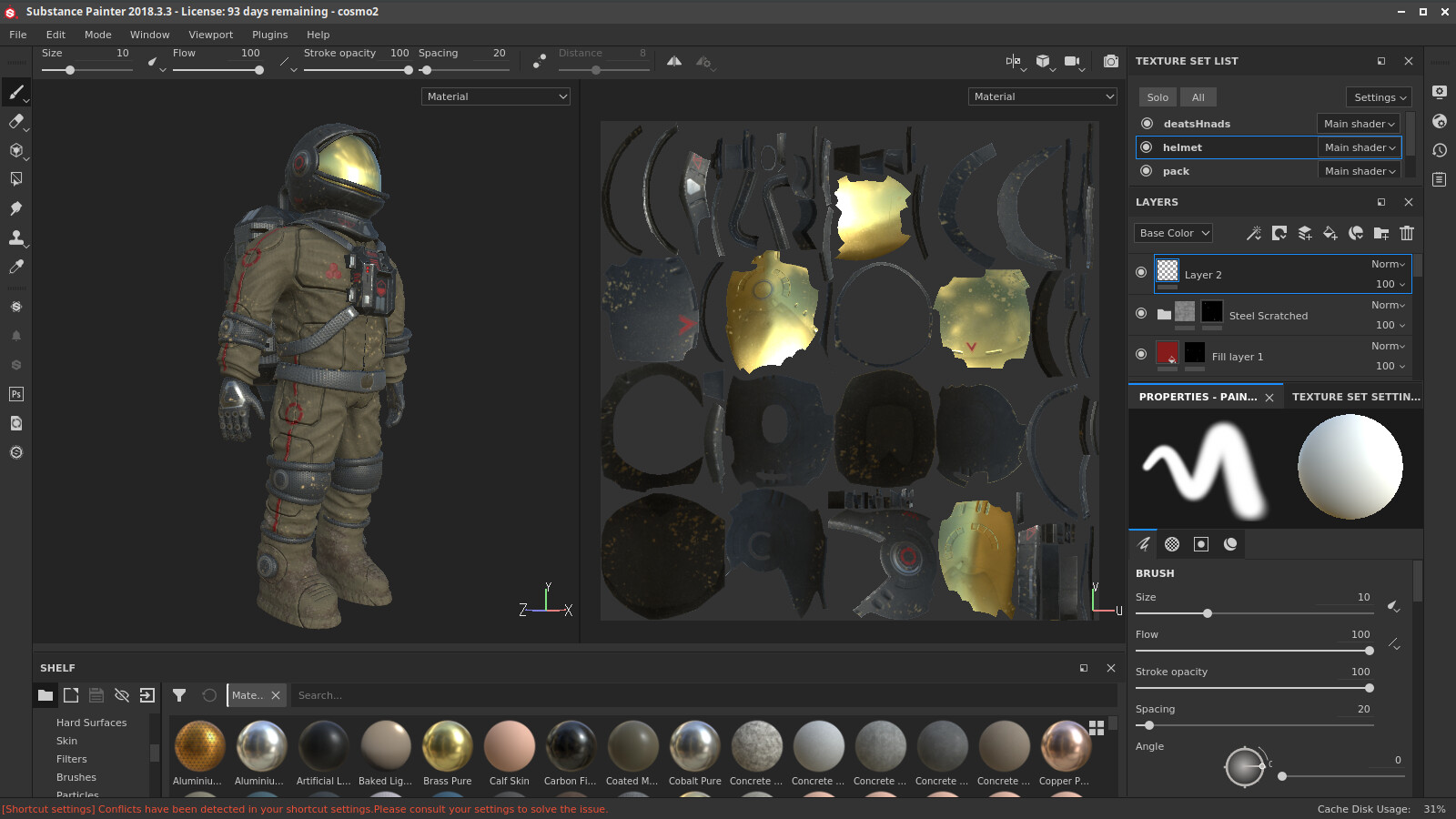 textured in substance painter