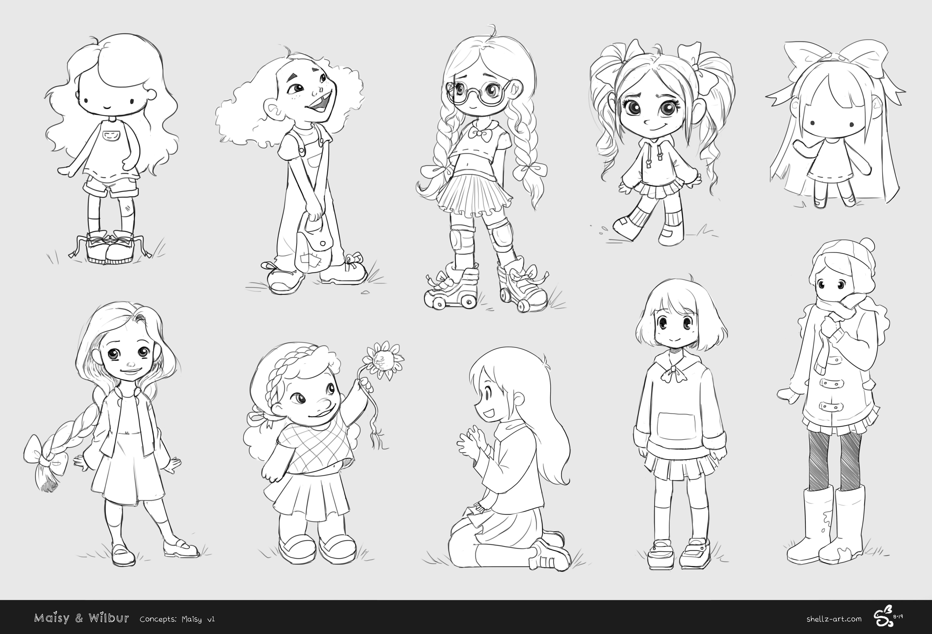 Initial concepts for Maisy