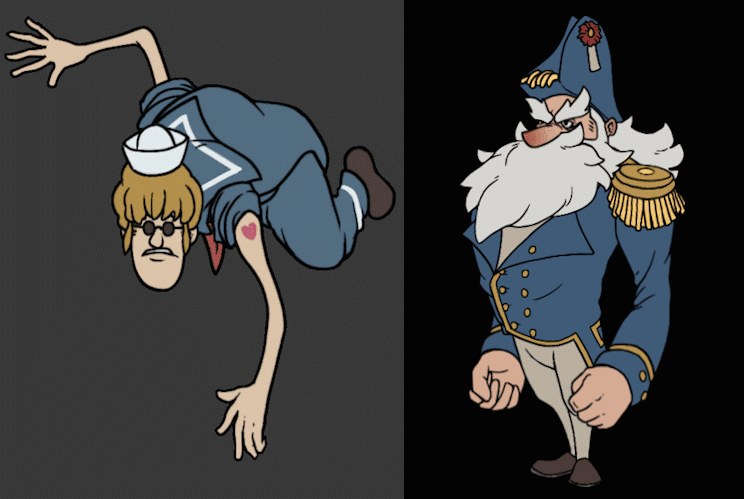 Together with another animator, I created animations for the characters that our character artist designed.