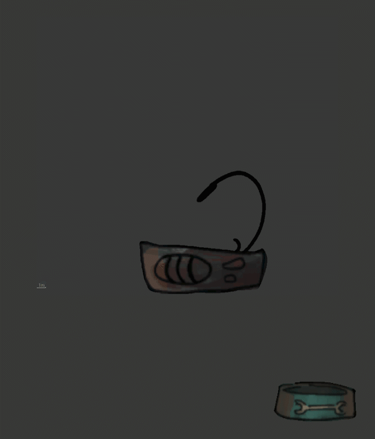 We also made handdrawn animations for the environment in Photoshop. These are simple animations that play when a player clicks on the object, but have no other effect.