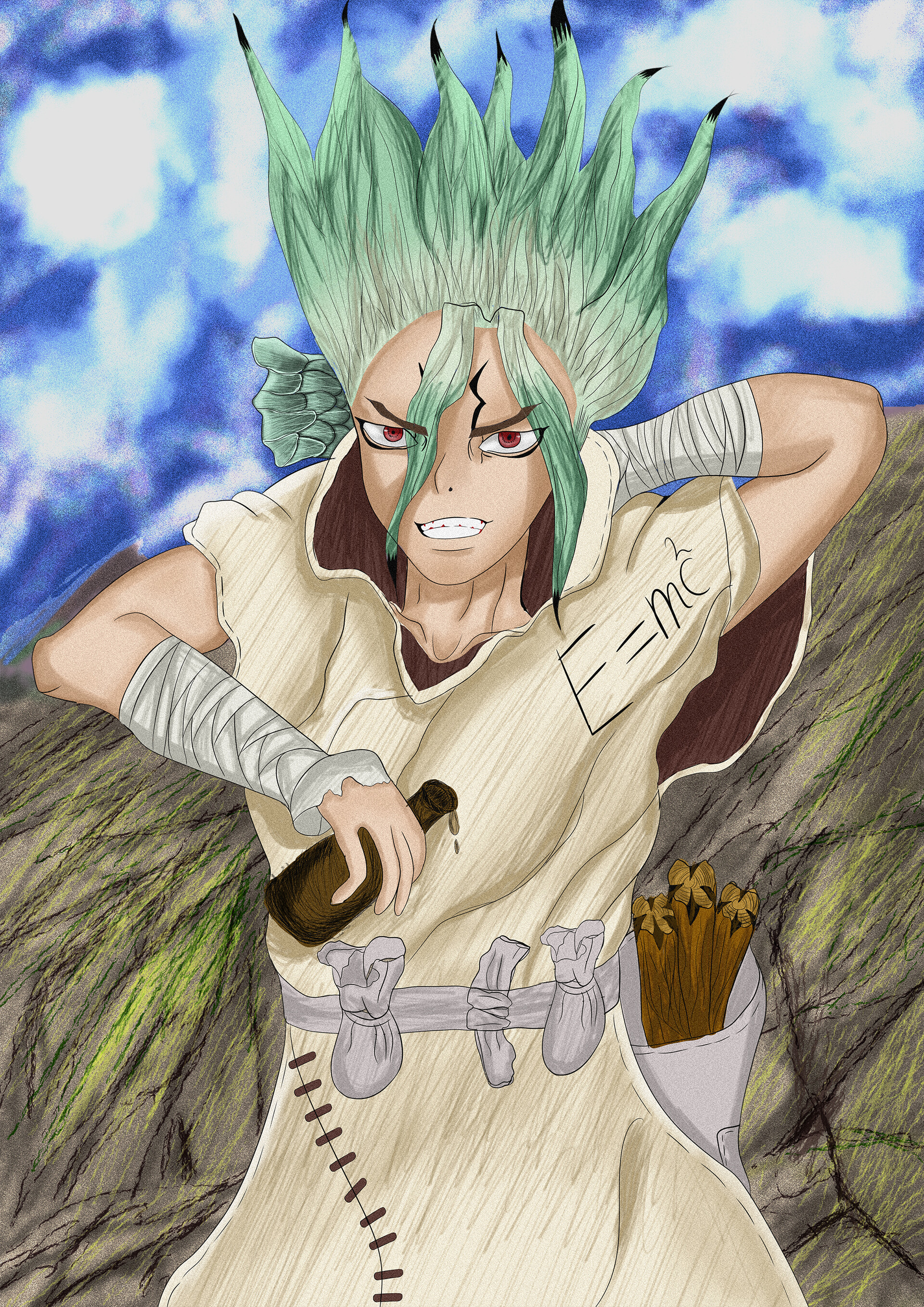 Artstation Senku Fanart Artyom Parakhin Anime demon sketches character art drawings anime fan art anime wallpaper fan art manga. artstation senku fanart artyom parakhin