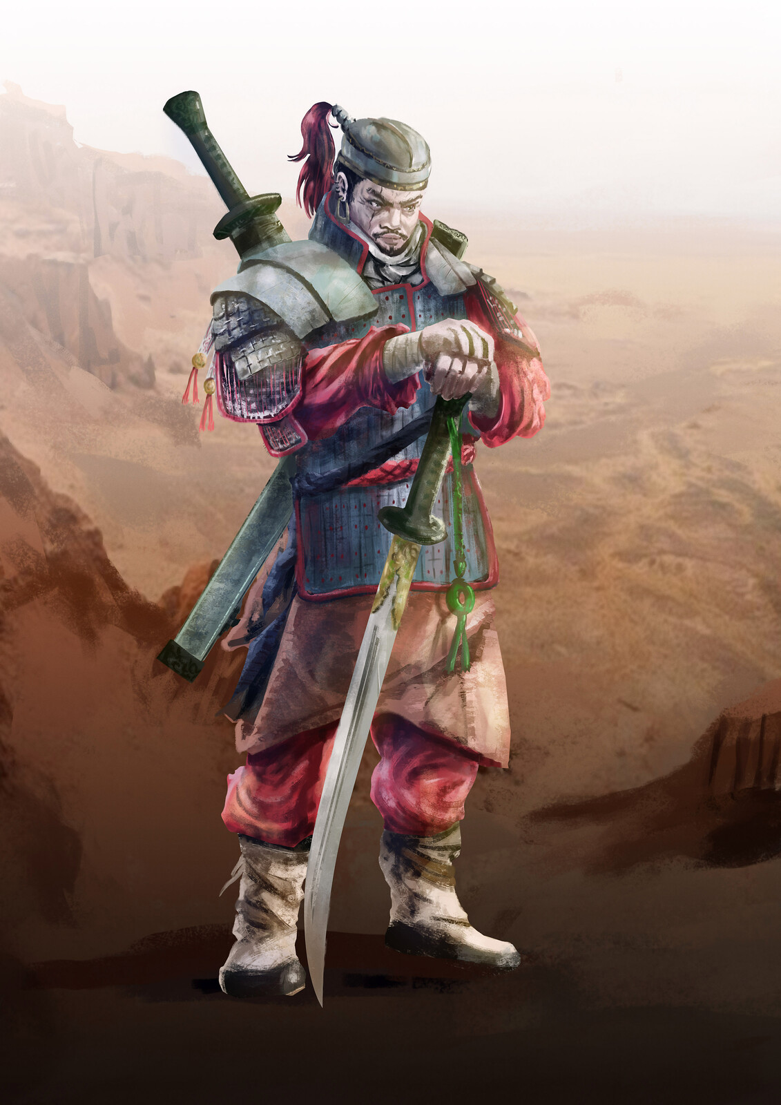 Tömörbaatar, the warrior of the Loulan Kingdom