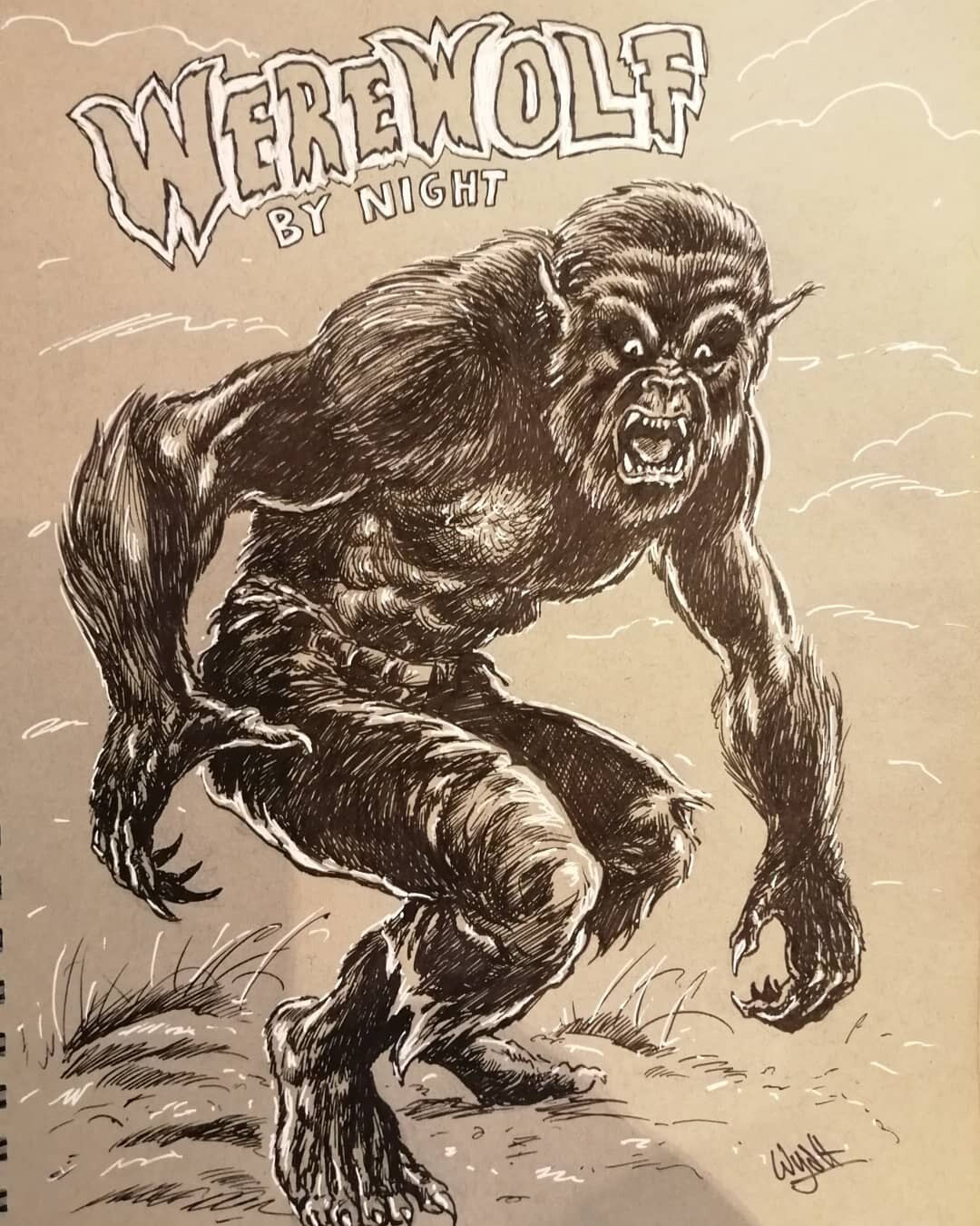 ArtStation - Werewolf By Night - Poster Art
