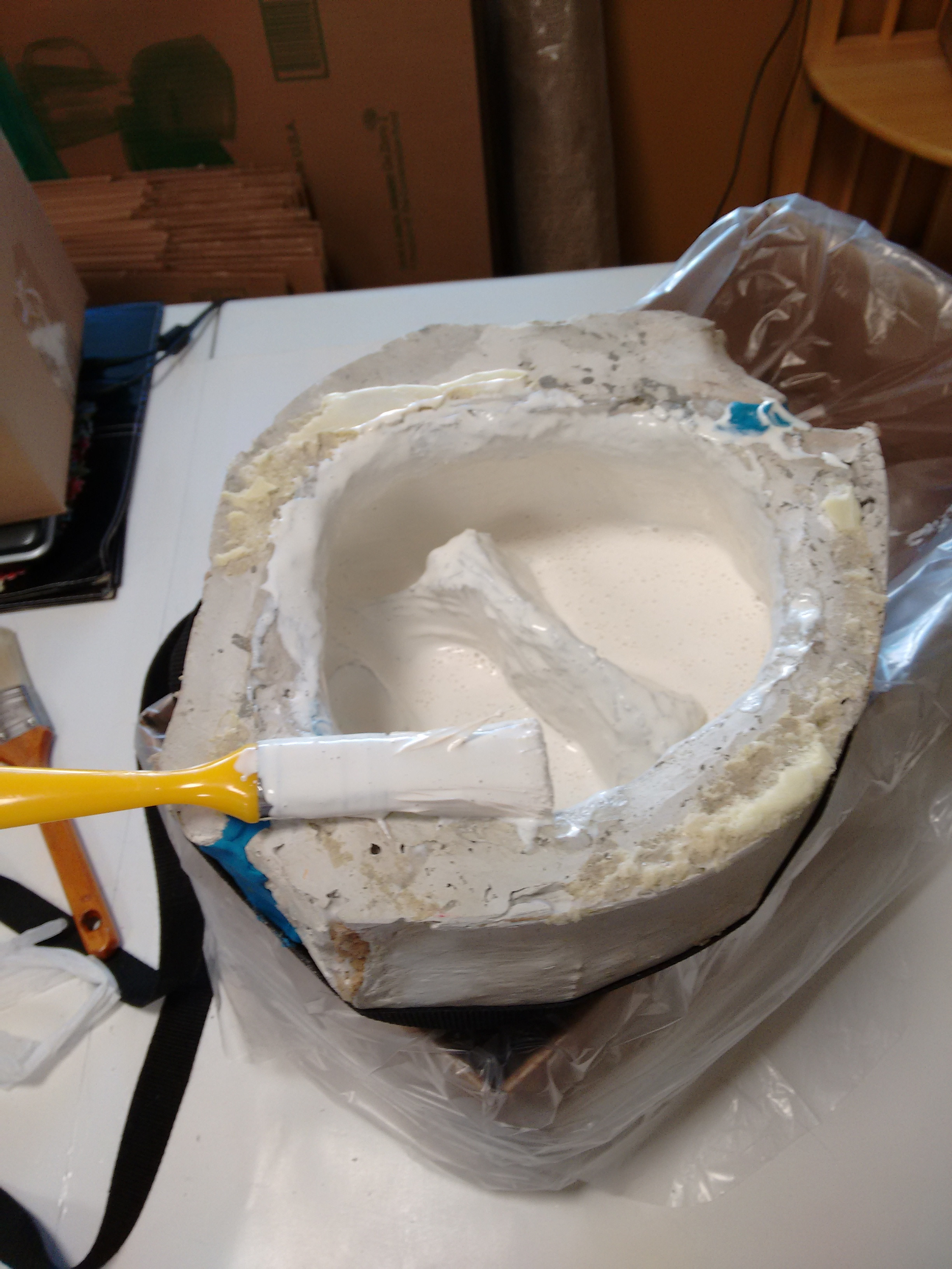 Applying the liquid Latex