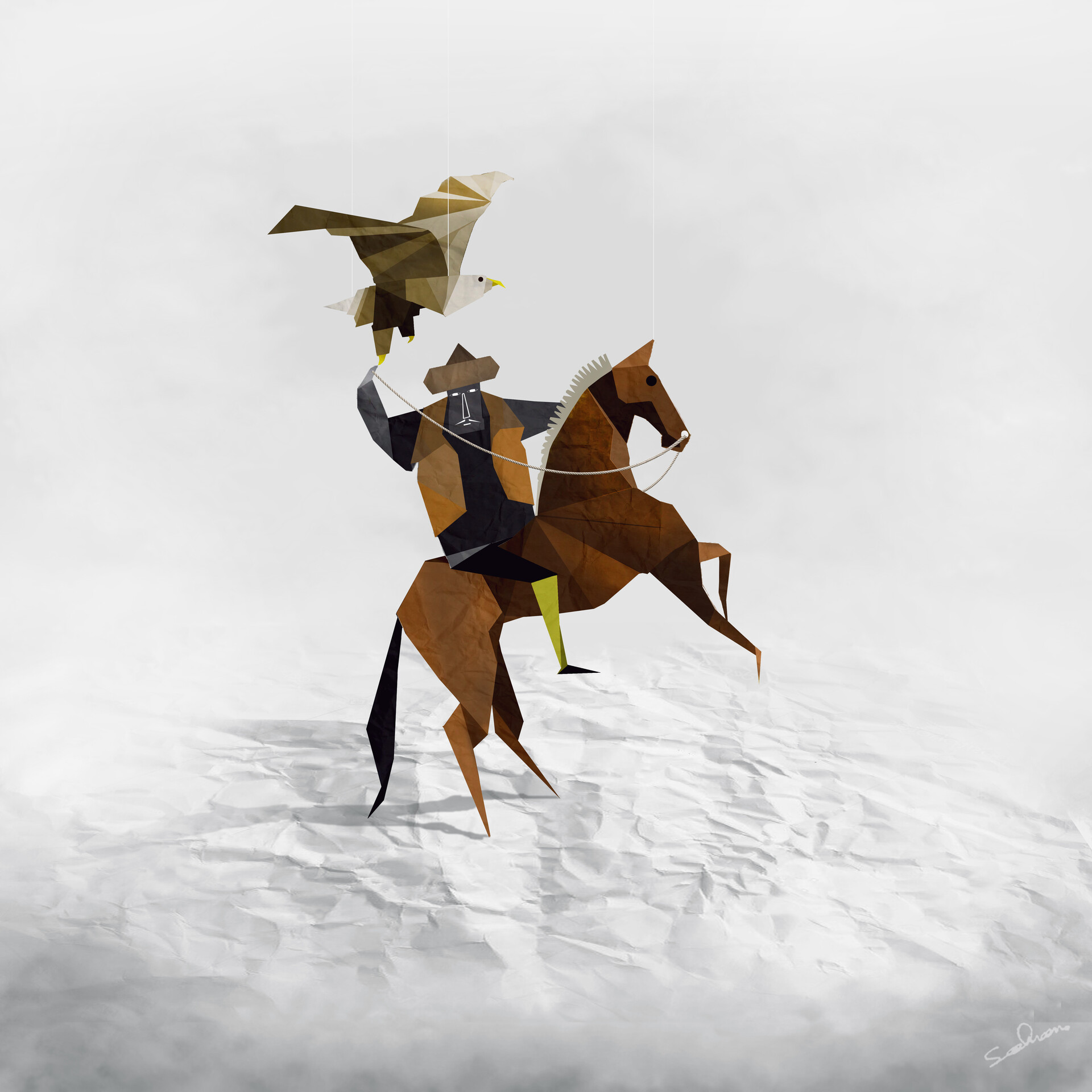 Artstation The Mongolian Eagle Hunter Sadman Zaki