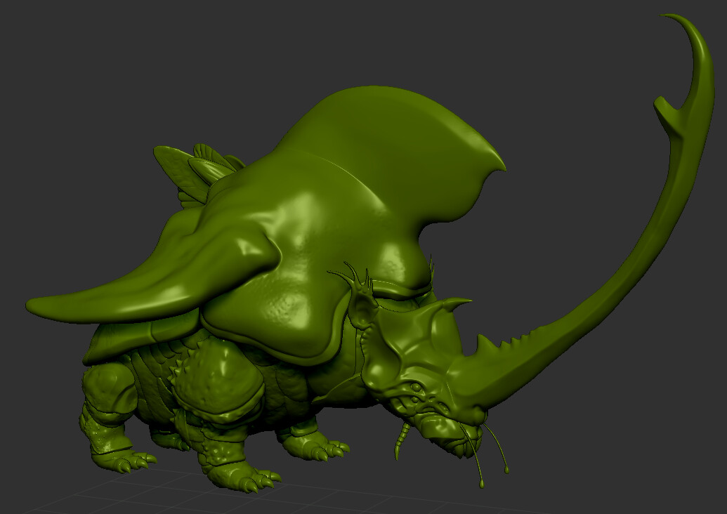 the full sculpt is finished
