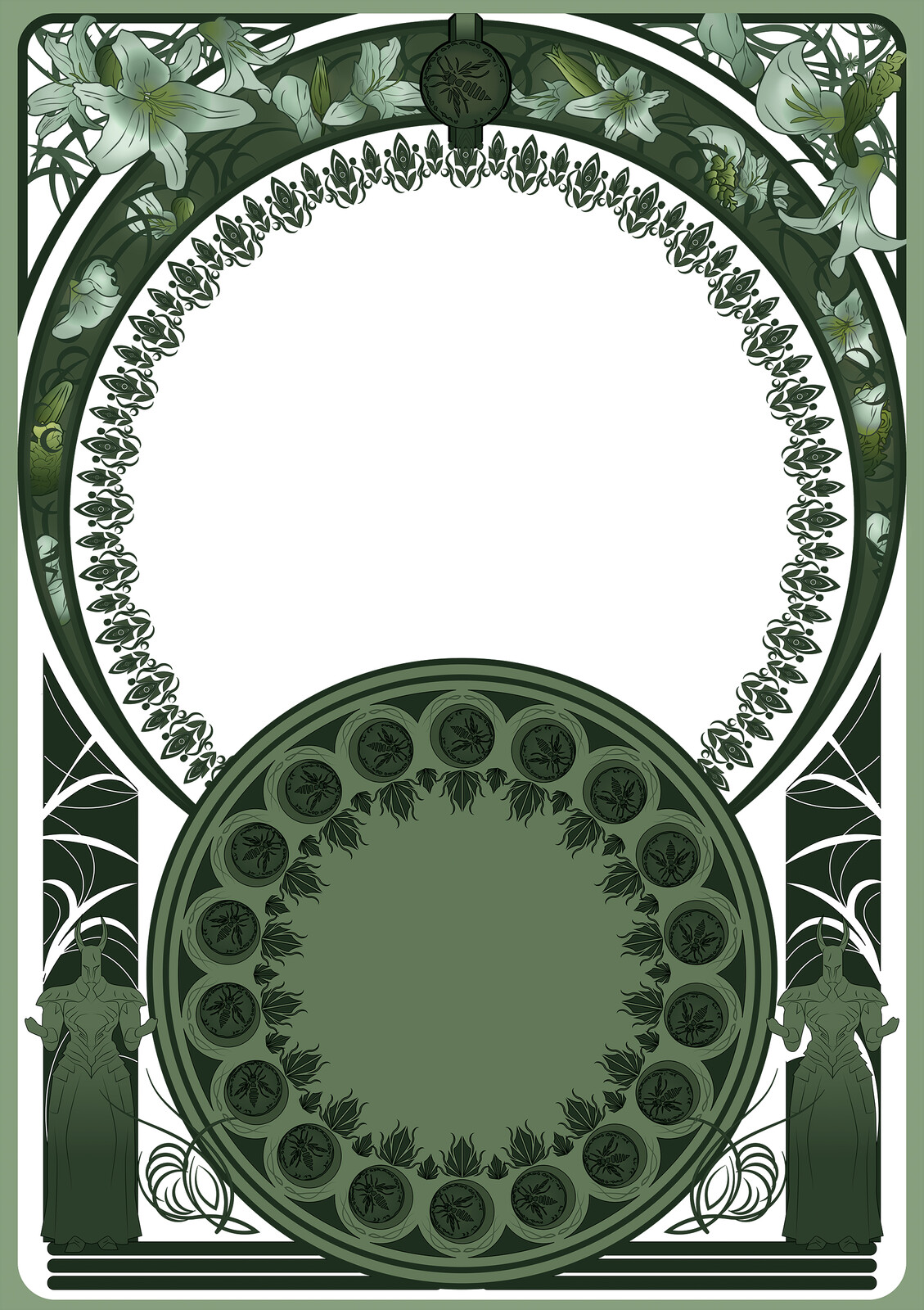 Frame and Architecture made with Illustrator