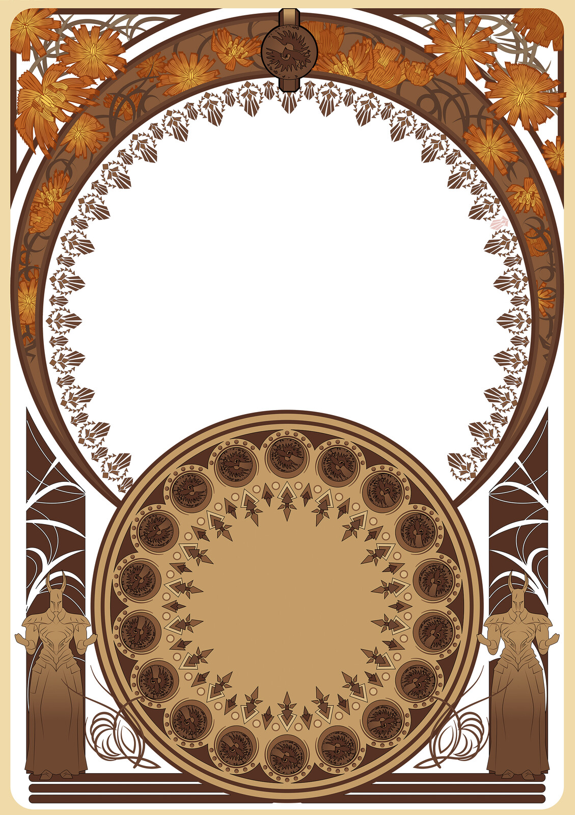 Frame and Architecture made with Illustrator