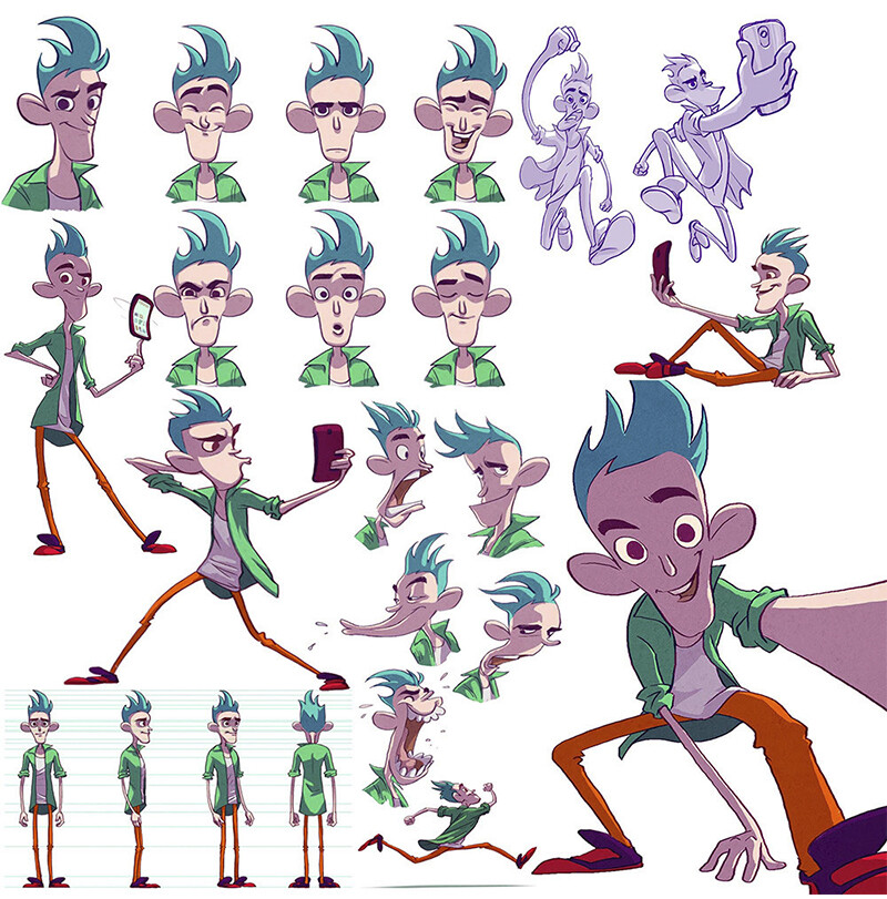 Artstation Characters For 2d Animated Tv Show Project Dante Ginevra