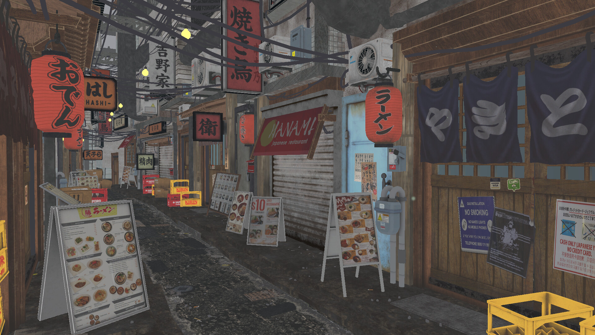 Artstation Japanese Alleyway Artstation Japanese Alleyway