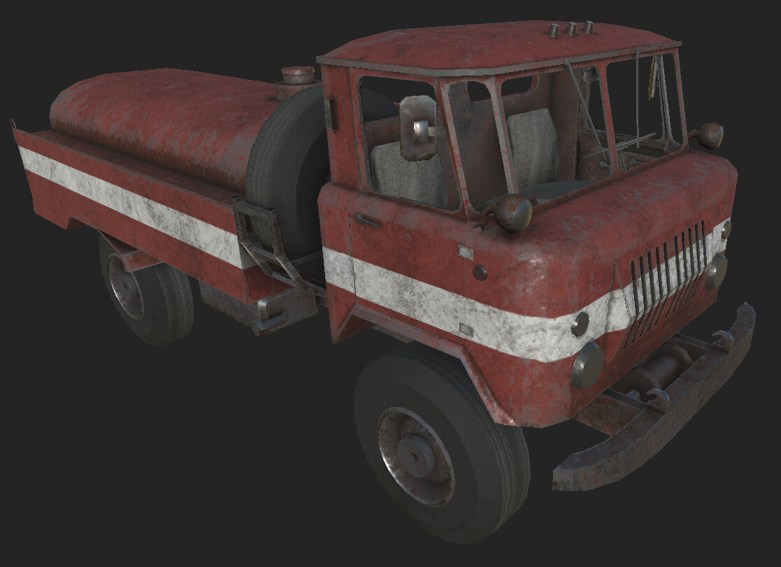 Aleksey Vinnychenko - Old rusty game-ready trucks (GAZ-66, different  variants)