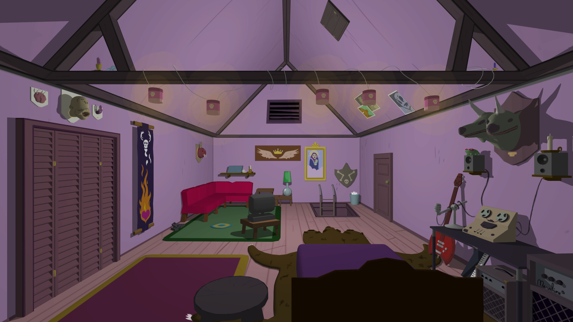 ArtStation (Adventure Time) Marceline's Room