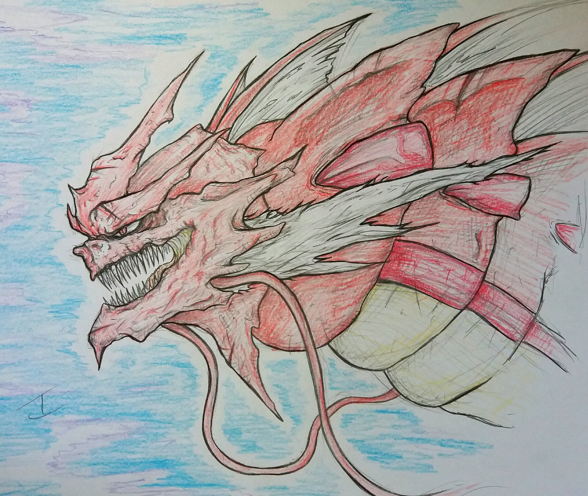 images Shiny Mega Gyarados Drawing joao p shiny mega gyarados