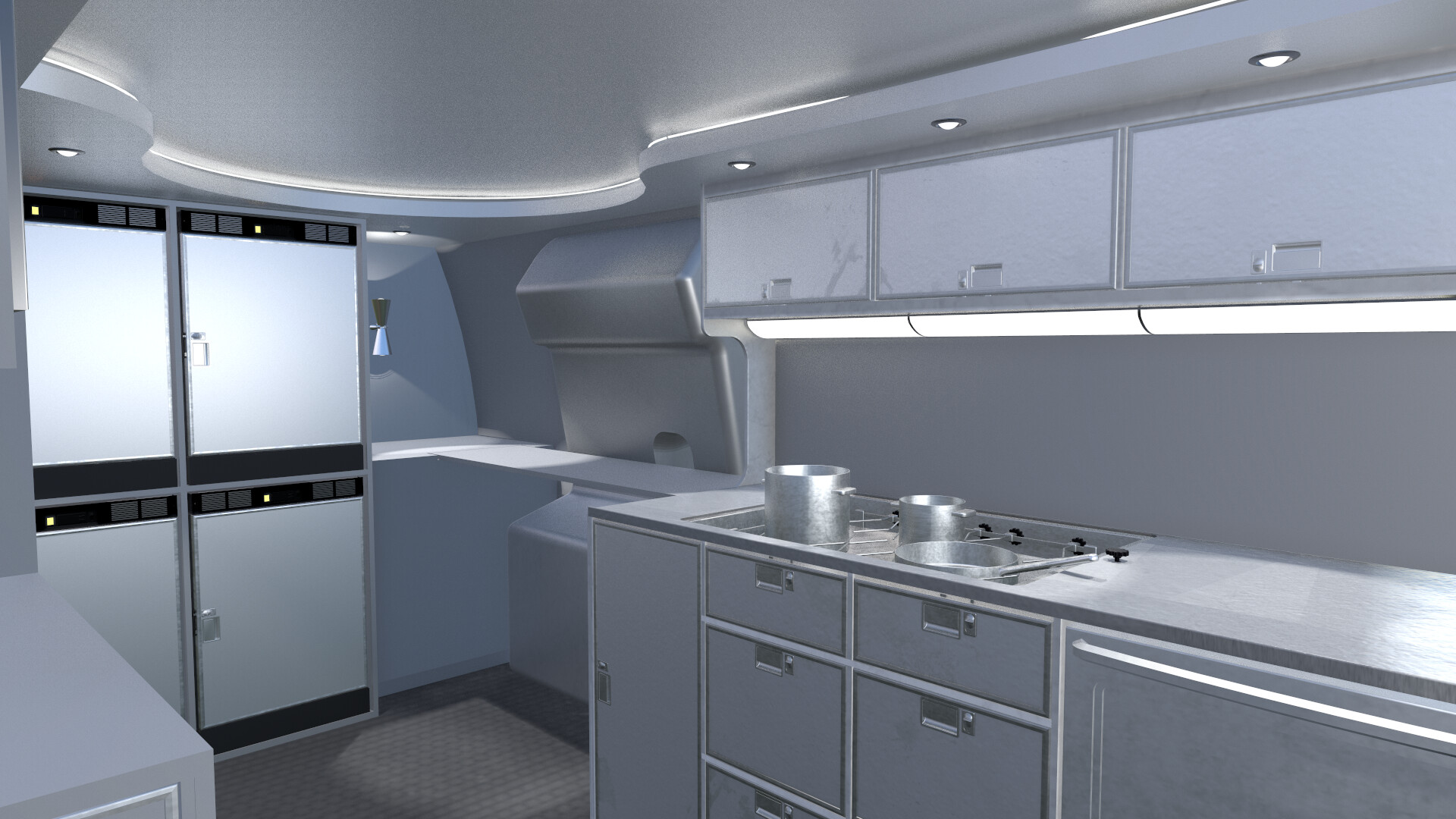 ArtStation 747 Kitchen Galley Concepts 004   Rodger Ferris Screenshot004 