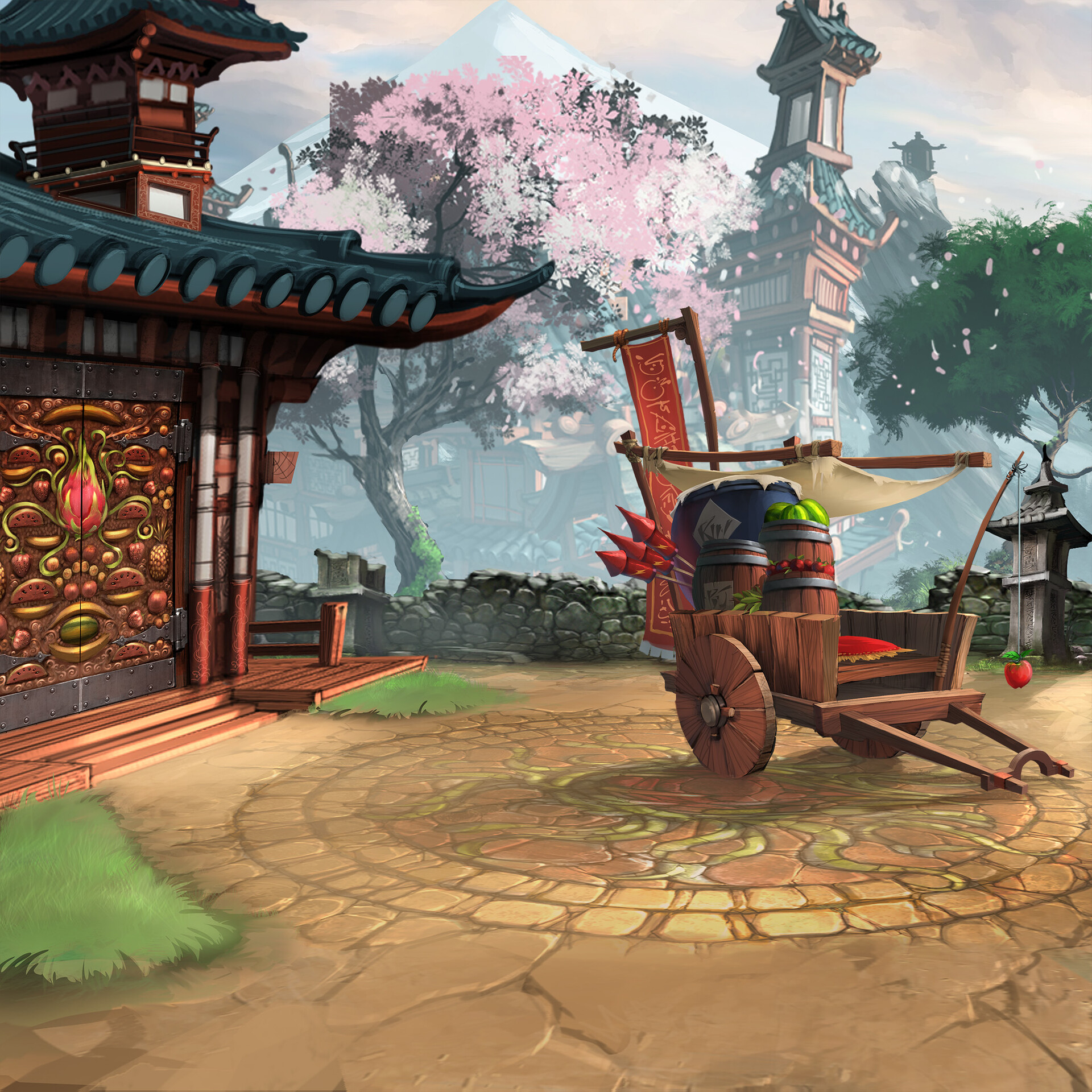 Zakman Jones - Fruit Ninja Mathmaster Icon & Background Art