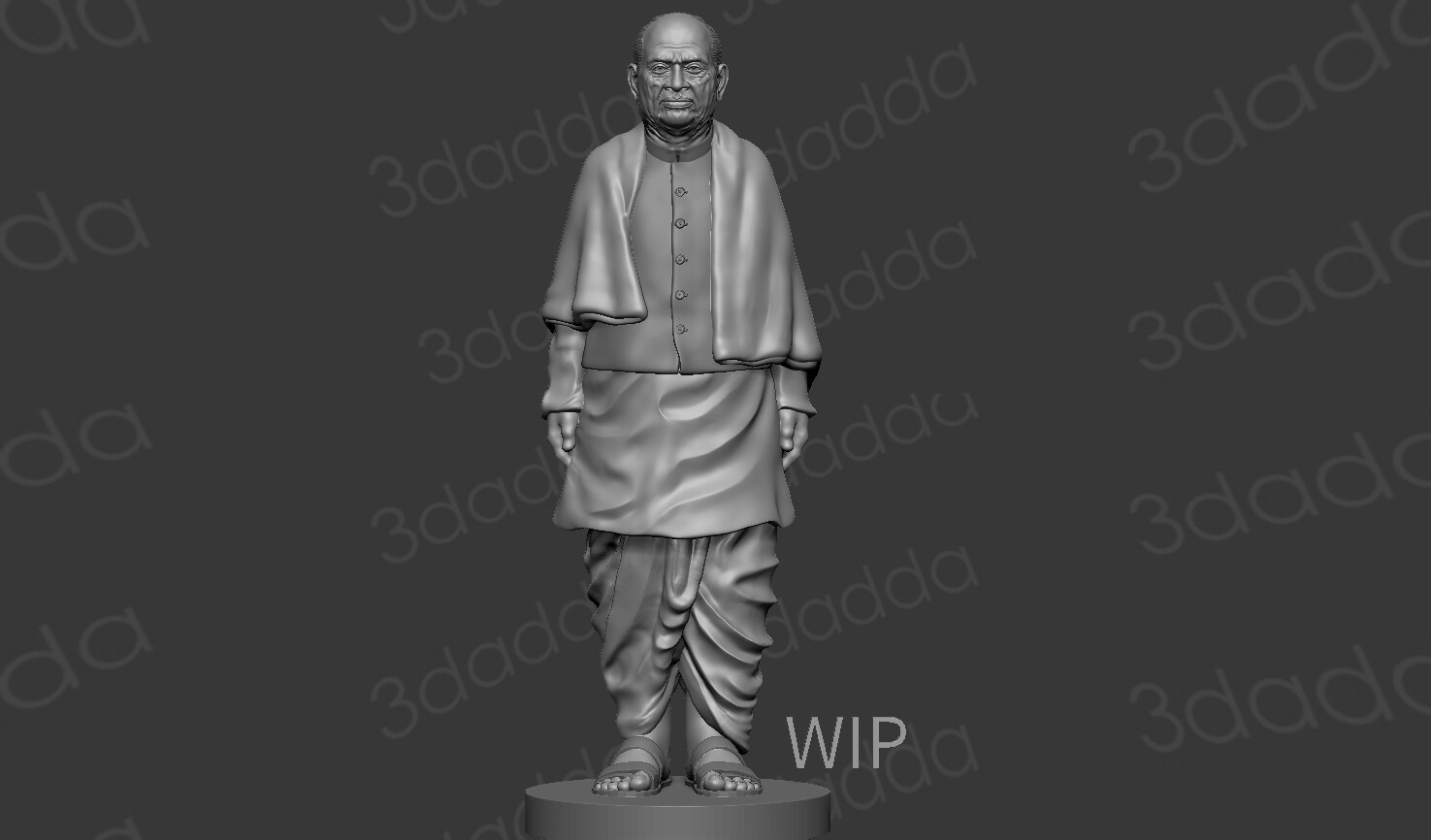 ArtStation Statue of Unity 3D model for 3D printing