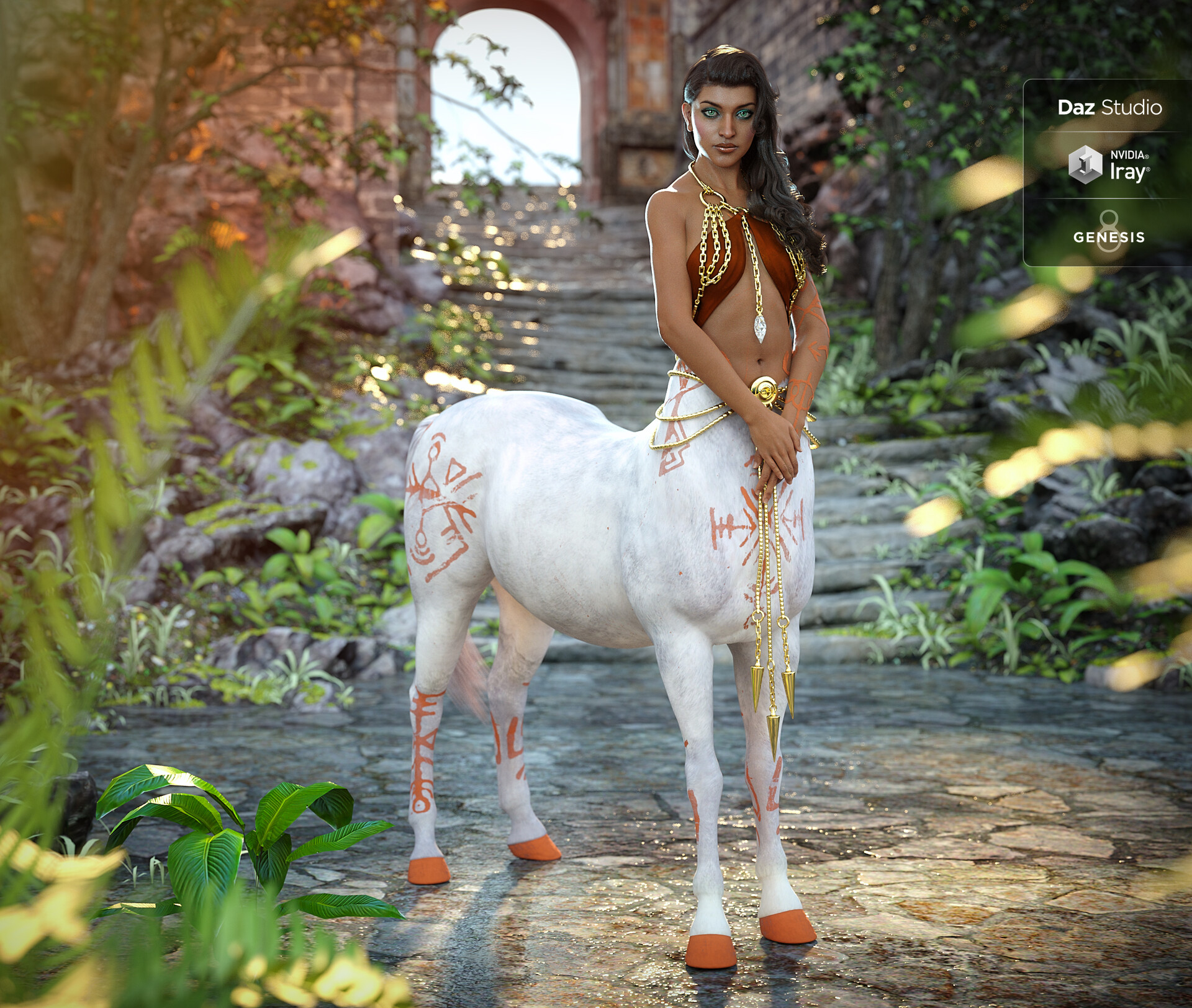 daz3d centaur female promo artwork