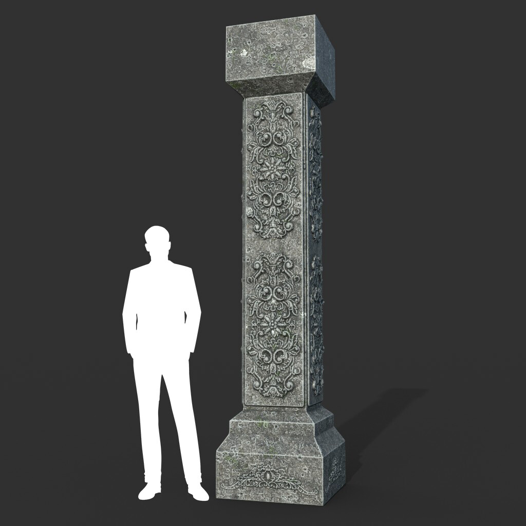 3d Landscape Low Poly Ancient Dragon Temple Element Pack 01