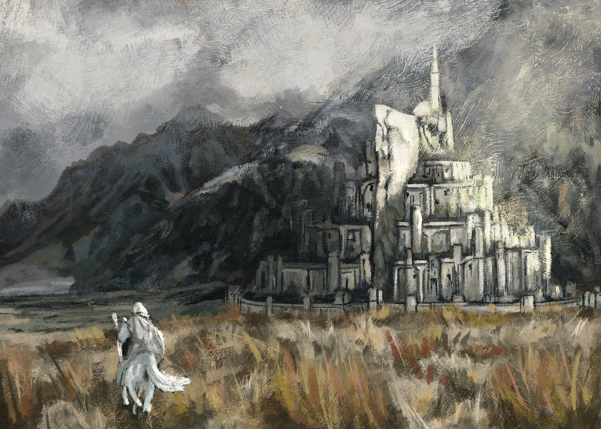 ArtStation - a version of Minas Tirith