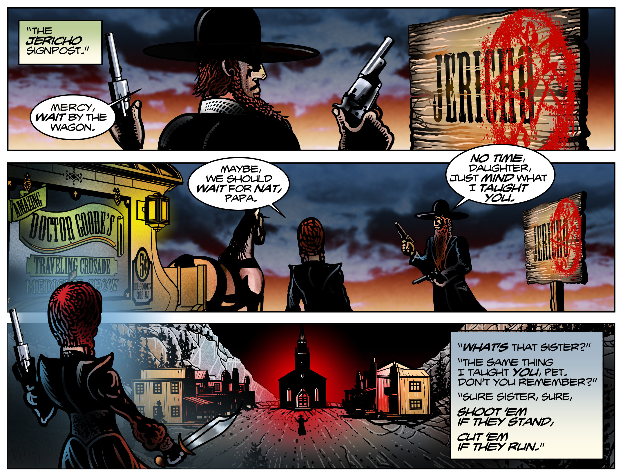 Free daily installment of “Mercy is Just My Name”
Free Complete Static Comic version available at:
https://artstn.co/p/DxlEYe
Free Motion Comic version also available : 
https://jongerung.artstation.com/pages/motion