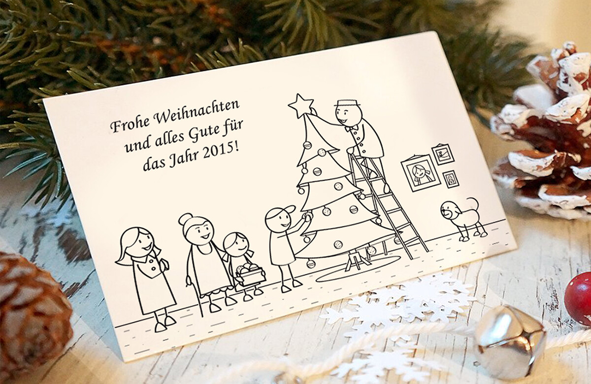 UV-Manikin Christmas Cards