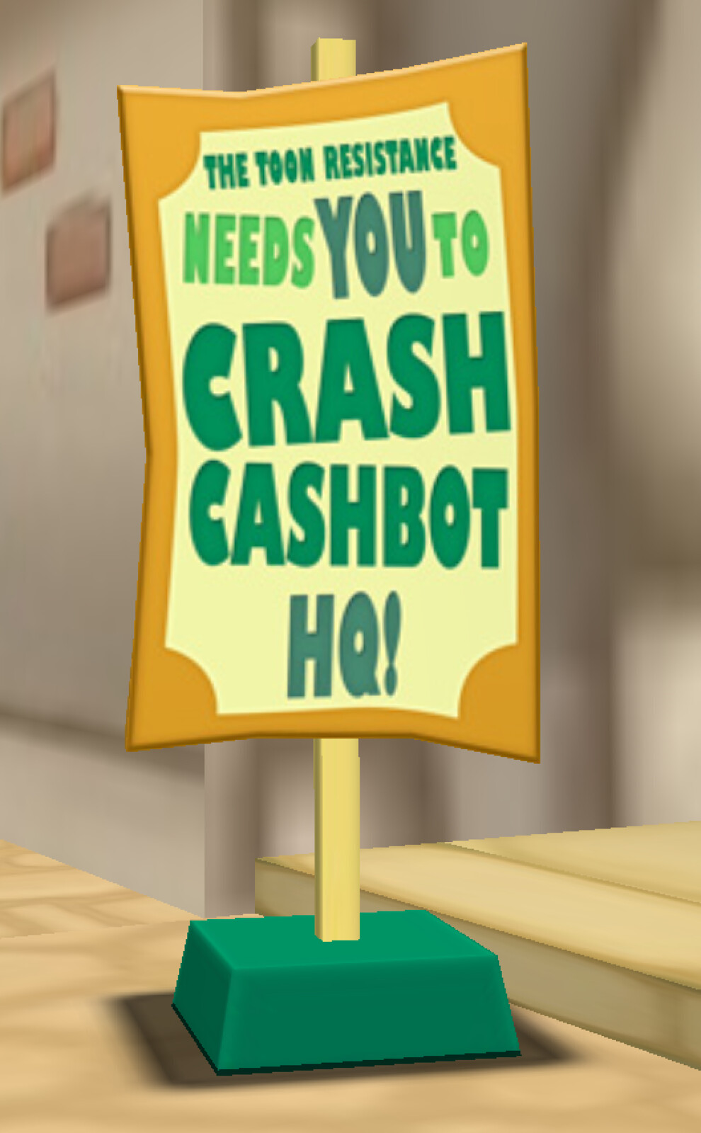 Crash Cashbot Sign In-Game Preview