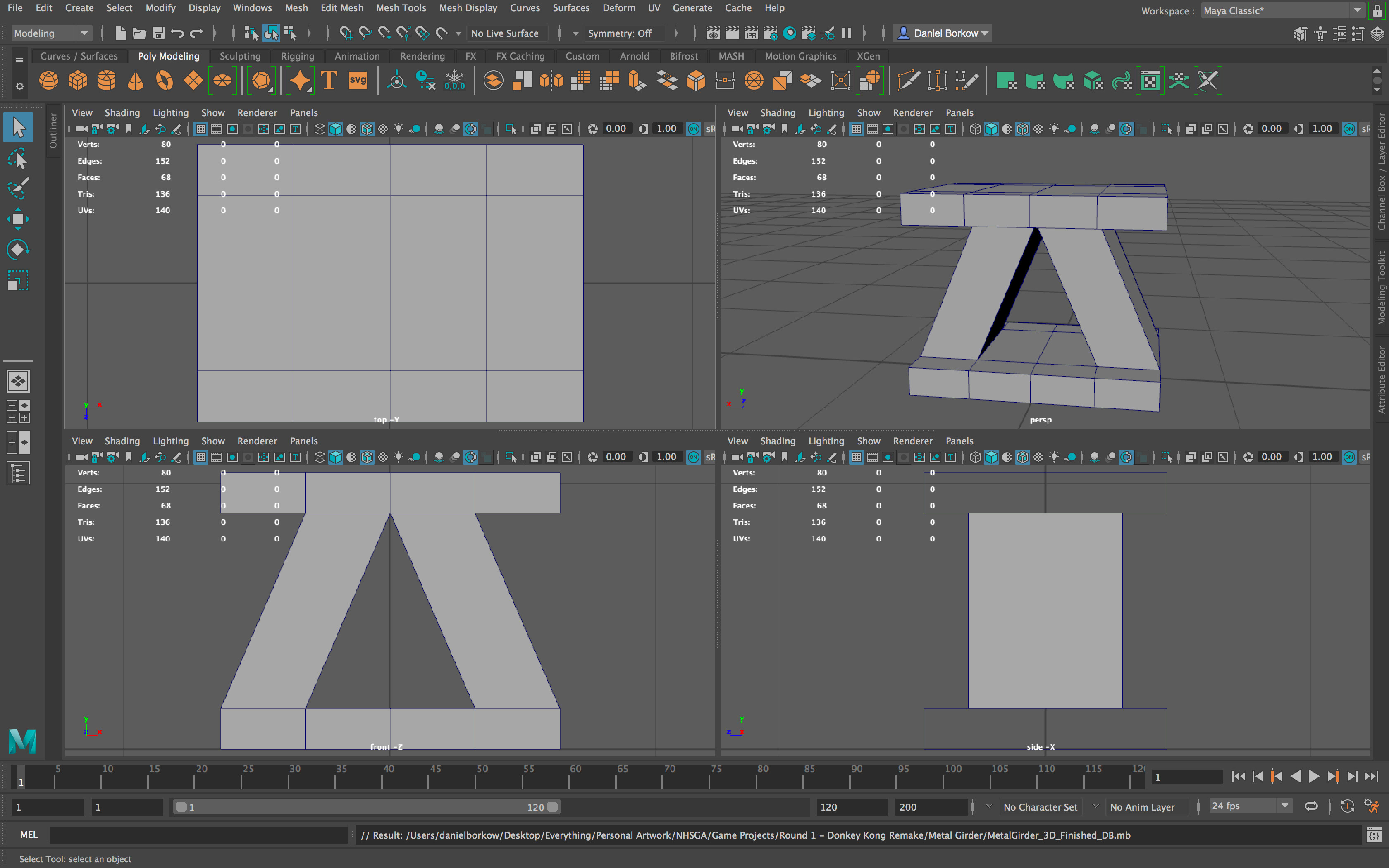 Metal Girder Model Preview