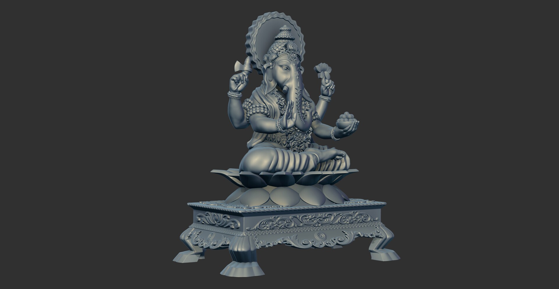 Vishnu Sharma Lord Ganesh 3d Model