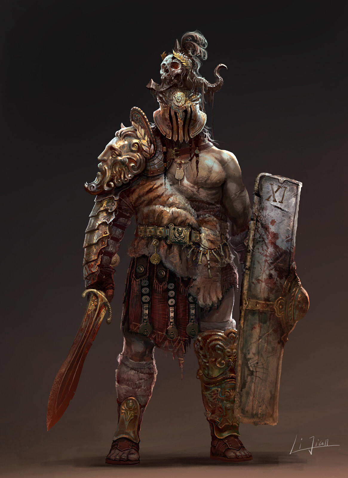ArtStation - Gladiator concept art work, Jian Li